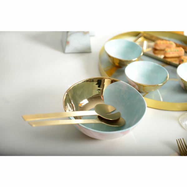 Gouden salade bestek