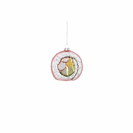 Kerst Ornament Sushi - L2 x B3 x H7 cm - Oranje