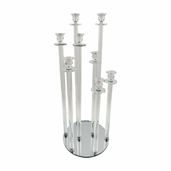 KRISTAL KANDELAAR CENTRUM 8 LAMPEN H77CM