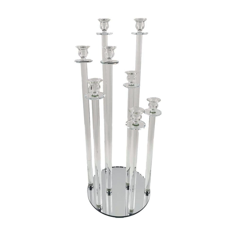 KRISTAL KANDELAAR CENTRUM 8 LAMPEN H77CM
