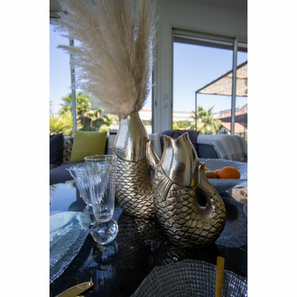 Golden Fish Vase 16x10x24,5 cm