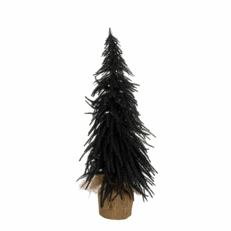 Kunstkerstboom in Jute - H60 x Ø32 cm - Zwart