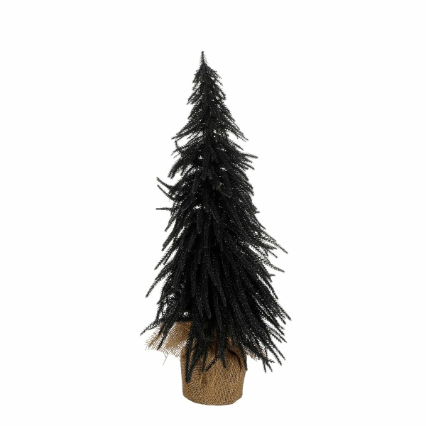 Kunstkerstboom in Jute - H60 x Ø32 cm - Zwart