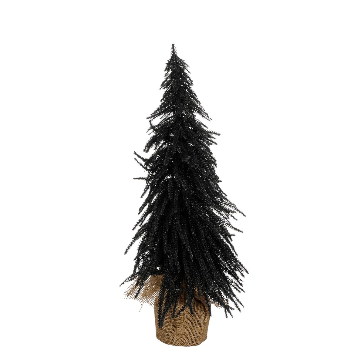 Kunstkerstboom in Jute - H60 x Ø32 cm - Zwart