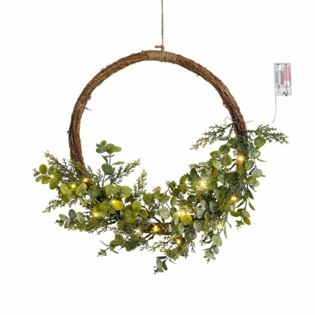 Kerstkrans met LED Verlichting - Ø45 cm - Groen
