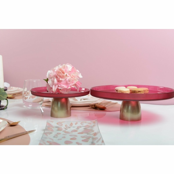 Raspberry Cake Dish Dore 28 cm