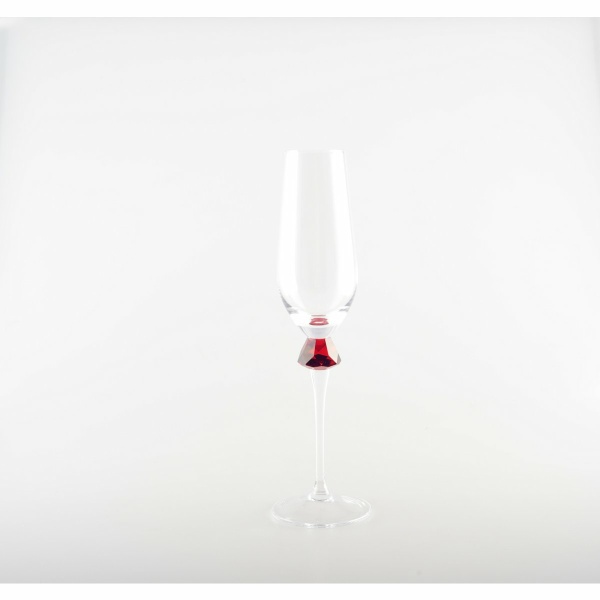 Flutes met 4 -gekleurde diamantvoet - veel van 4