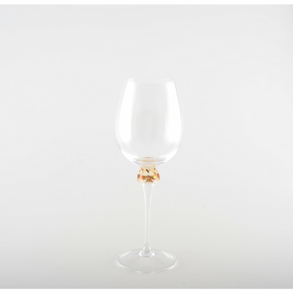 Wijnglazen met diamantvoet 4 kleuren - veel van 4