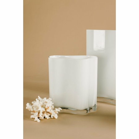 Nieuwe moderne design vaas geïnspireerd op CORAL en Aalto, middelgroot, COR20WH