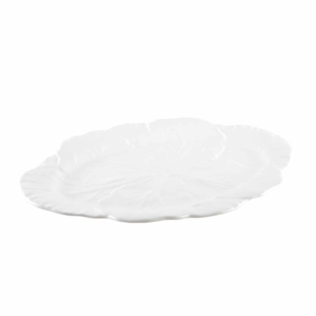 Wit ovaal gerecht in melamine 50x40x2cm