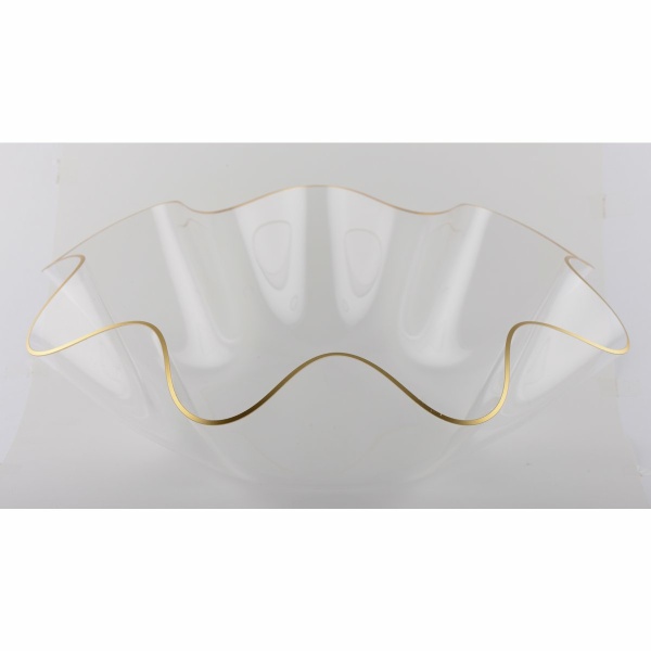 Acryl fruit gesneden 40 cm gouden rand