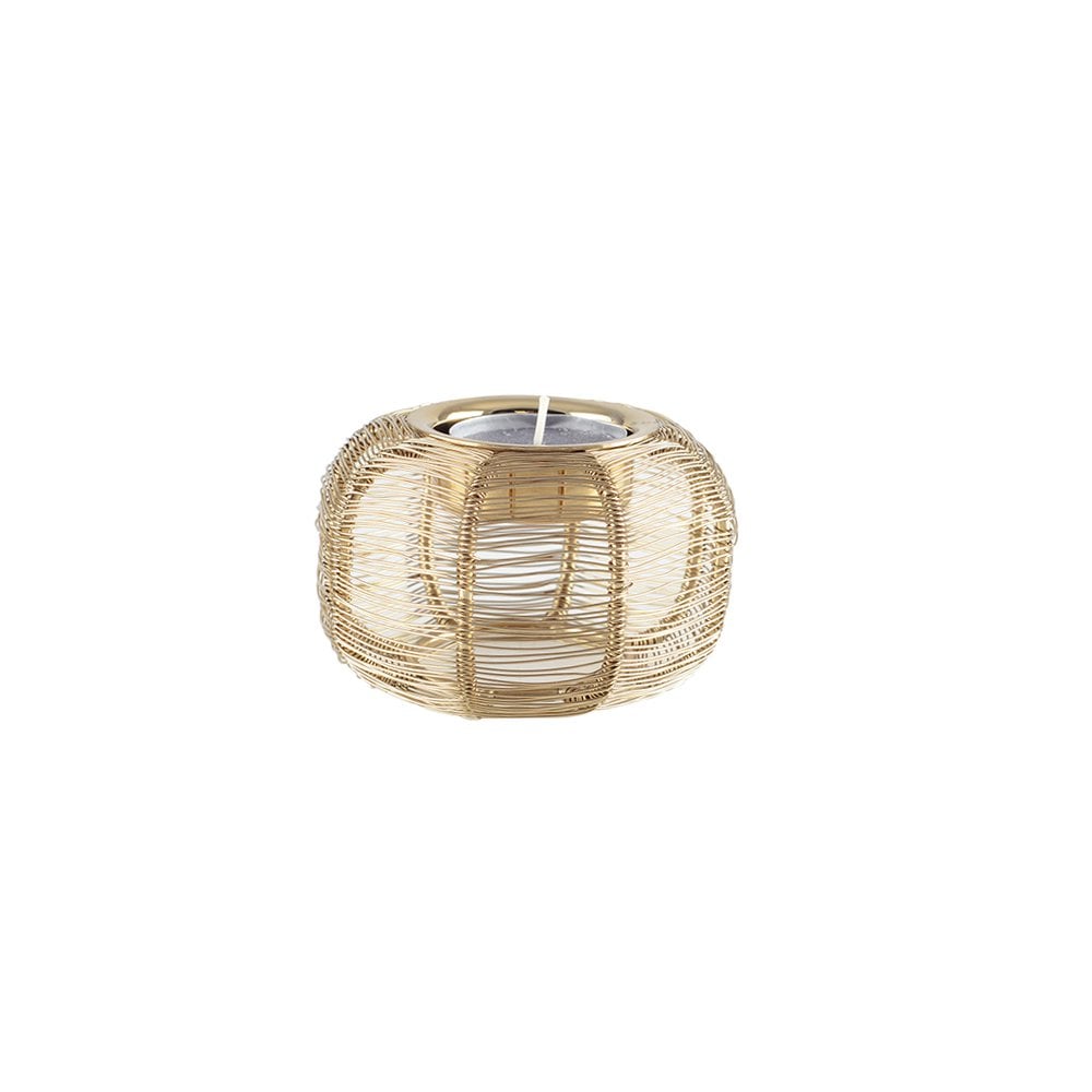 Ronde kandelaar 9x9x5cm