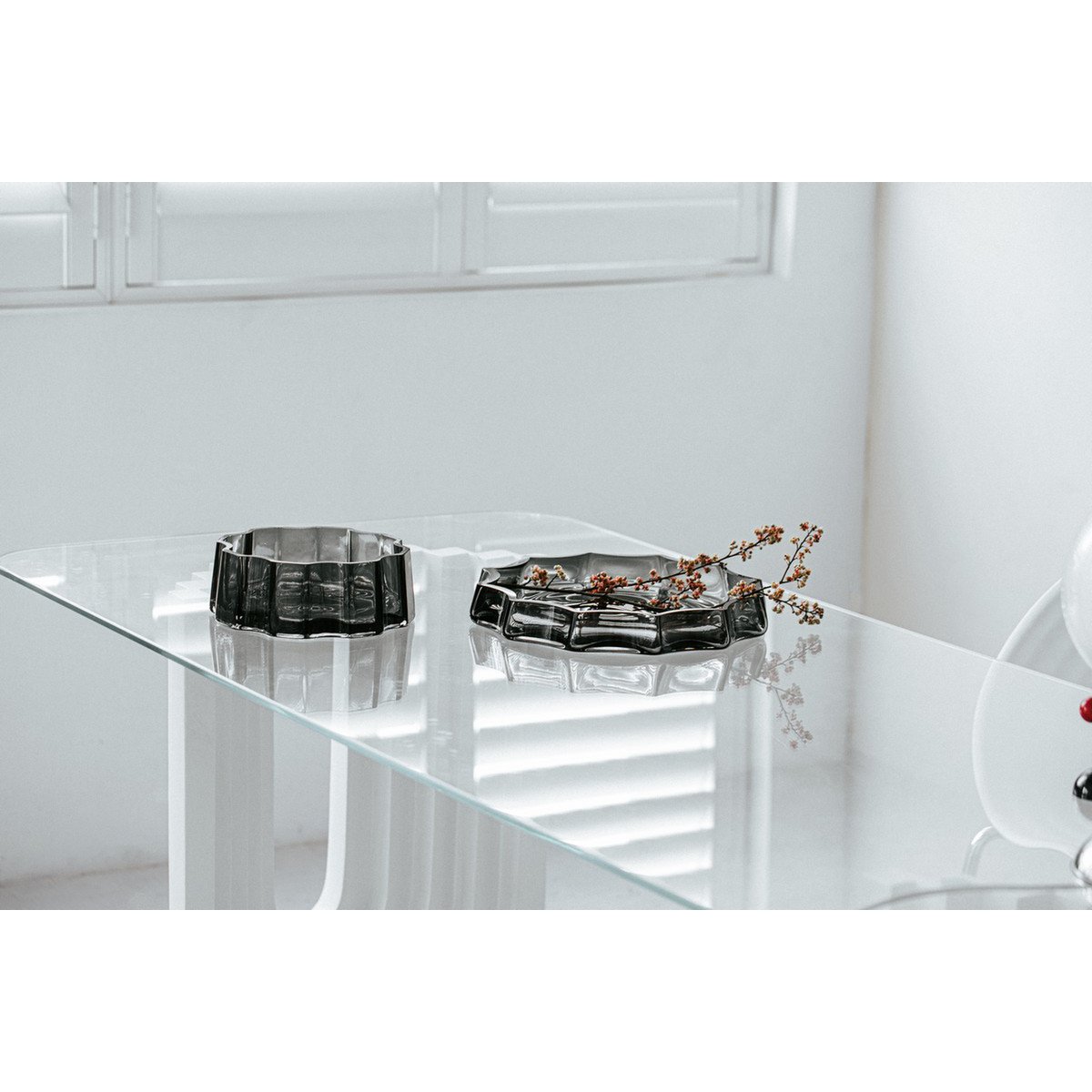 Modern-Klassiek Luxe grote kom of schaal, stijlvol design, LENOX 05 Grey