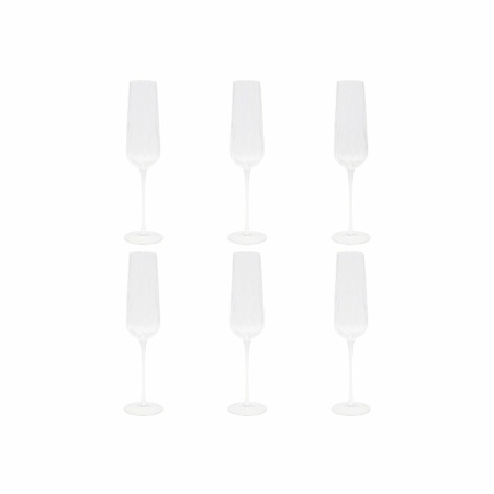 Vage champagne -fluiten - veel van 6
