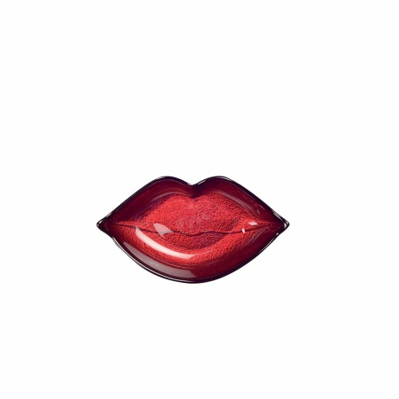 Glanzende rode mondbeker 17,5x4x4cm