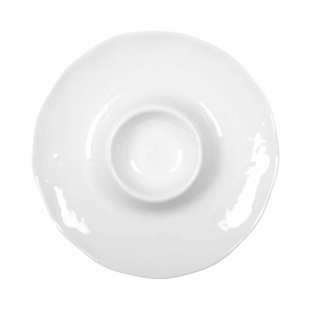 Aperitif Dish -chip en witte dip in melamine 35x35x3cm