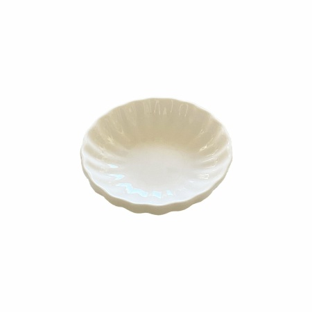Witte ronde keramische beker