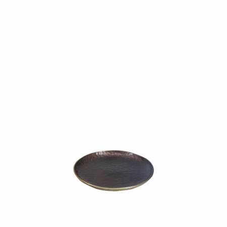 Decoratieve beker rond bruin 39x39x3,5 cm