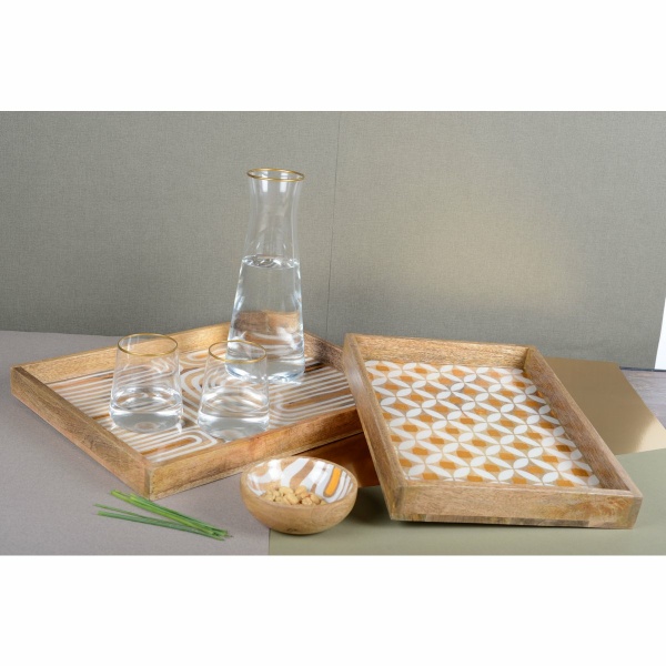 Mat vergulde waterglazen - veel van 6