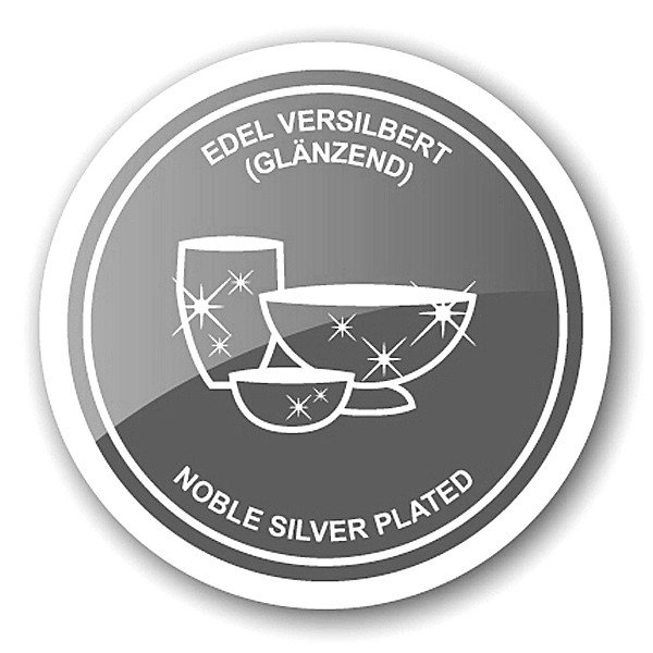 EDZARD set van 2 servetringen hert, verzilverd, lengte 5 cm