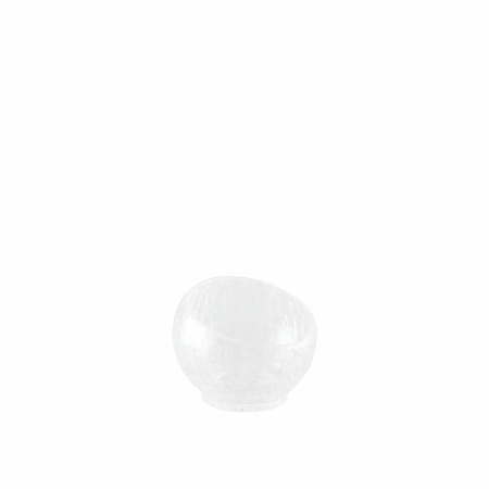 Glazen kom gebarsten effect klein model 15x15x13cm