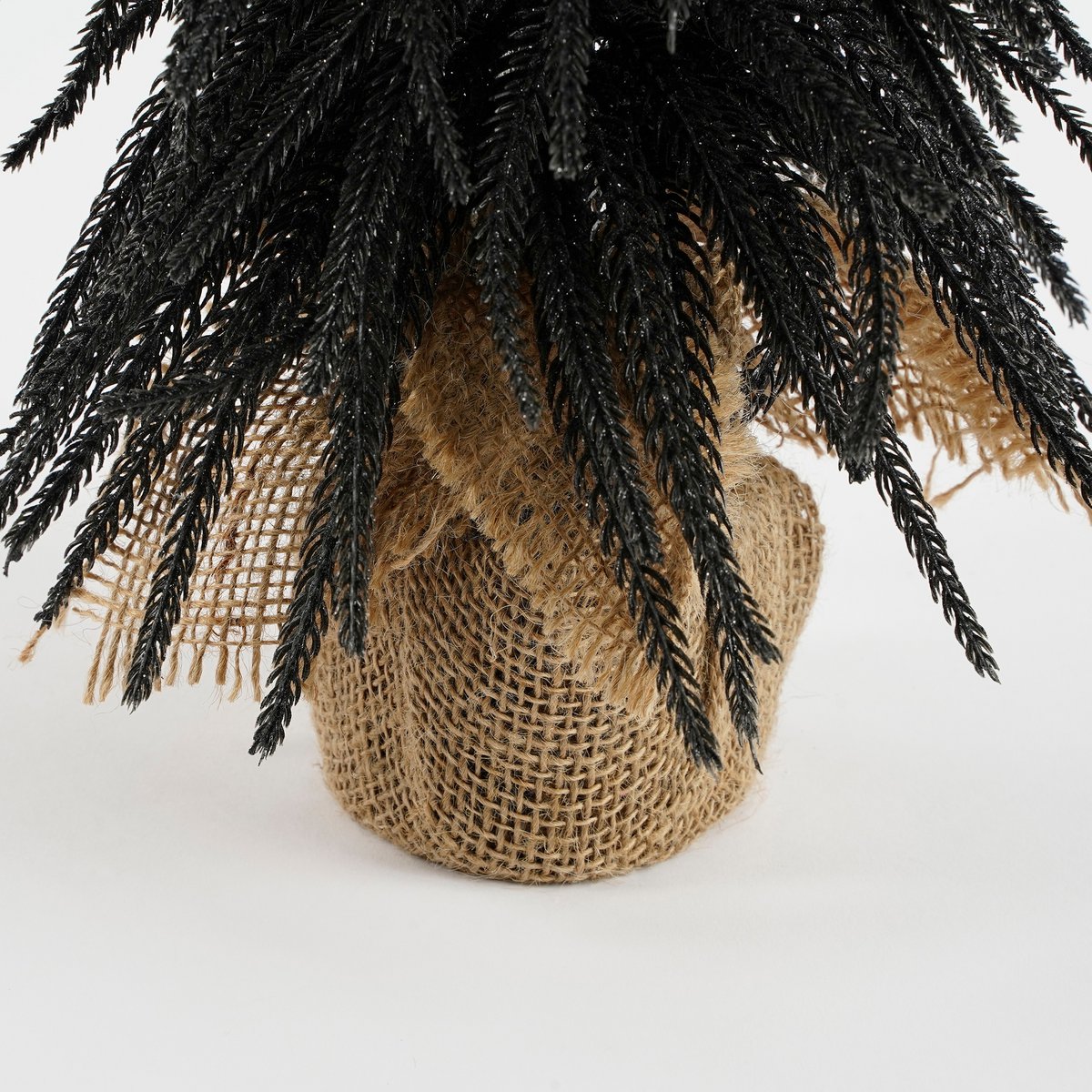 Kunstkerstboom in Jute - H60 x Ø32 cm - Zwart