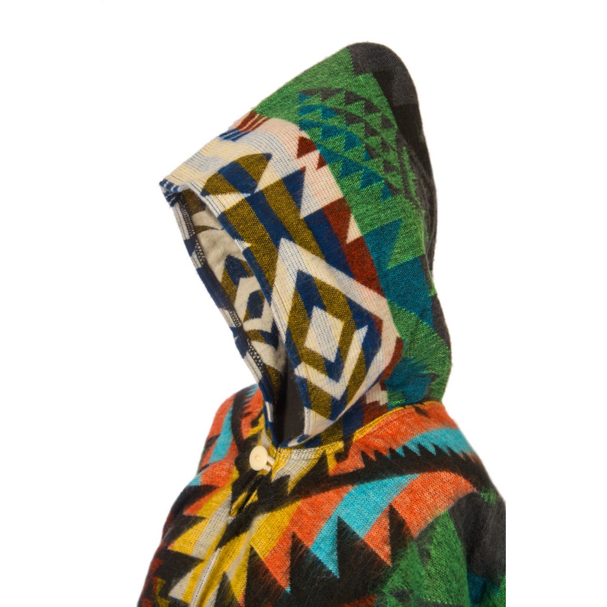 Alpaca Poncho inheems patroon | Waorani groen