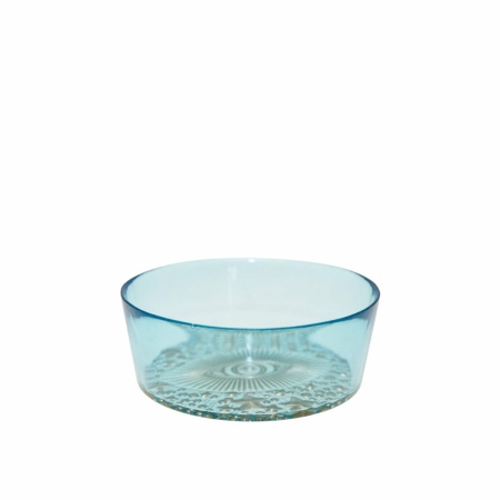 Turquoise blauwe oog kom 15x15x6cm