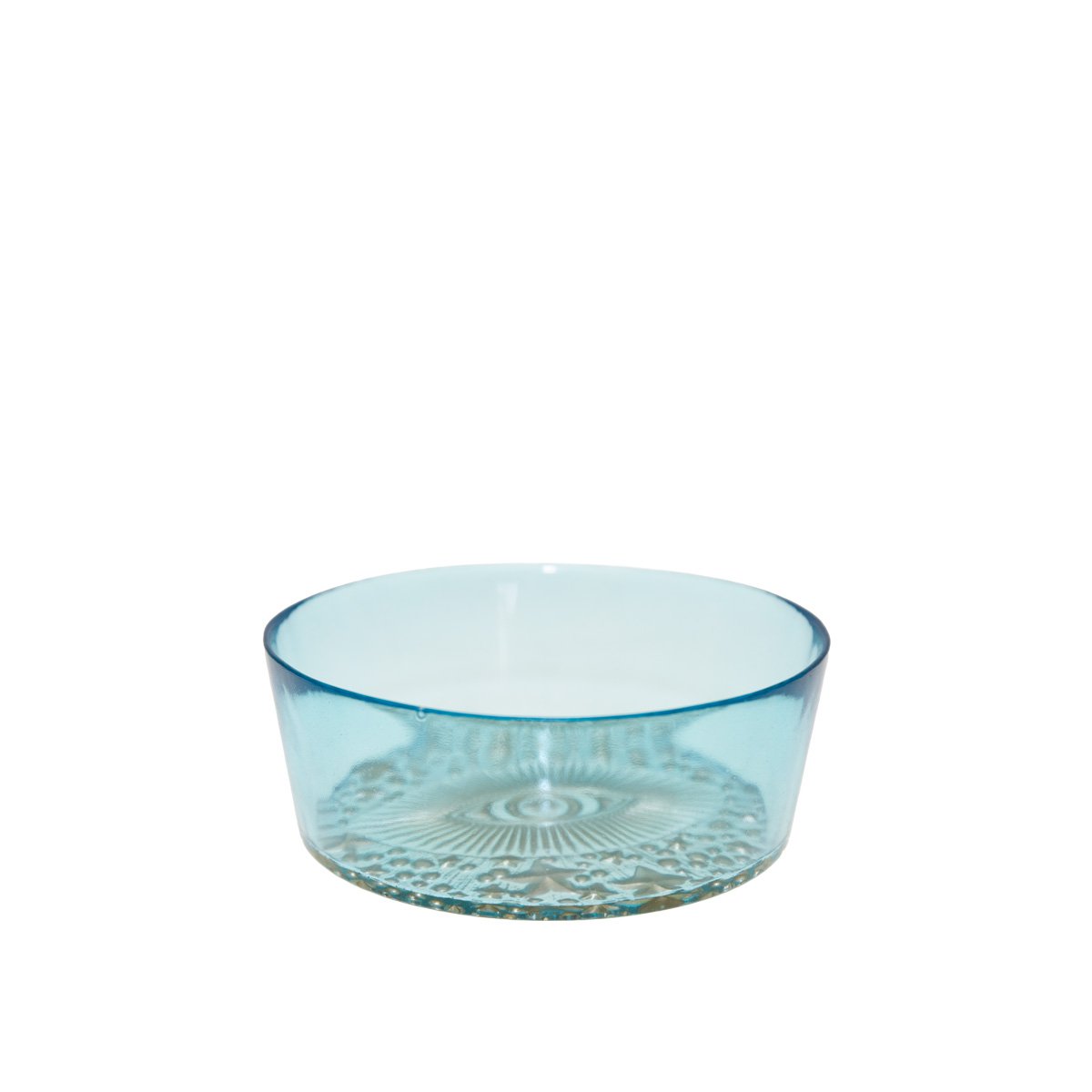 Turquoise blauwe oog kom 15x15x6cm