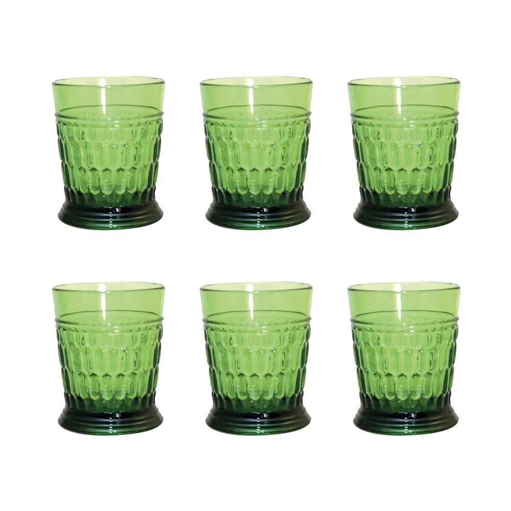 Acryl -glazen groene waterslijsten - veel 6