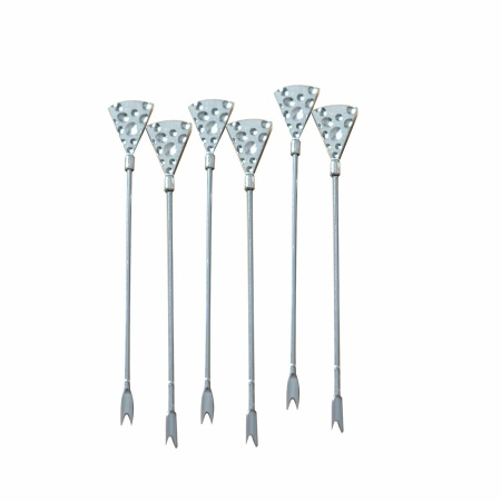 Zilveren kaas aperitief spikes