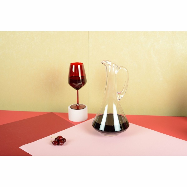 Glazen karaf met handvat 17x31 cm