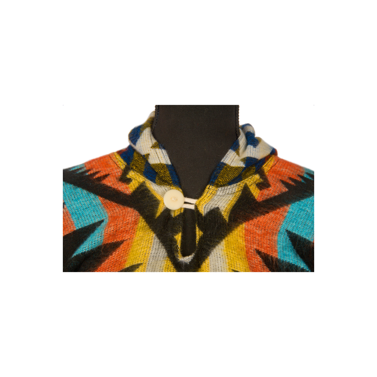 Alpaca Poncho inheems patroon | Waorani groen