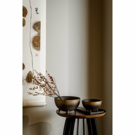 New Moderne keramische bol grote kom East+West, OTA10BB