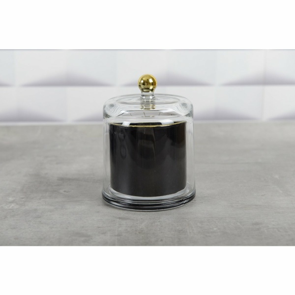 Zwart en gouden bel kaarsen tonka parfum