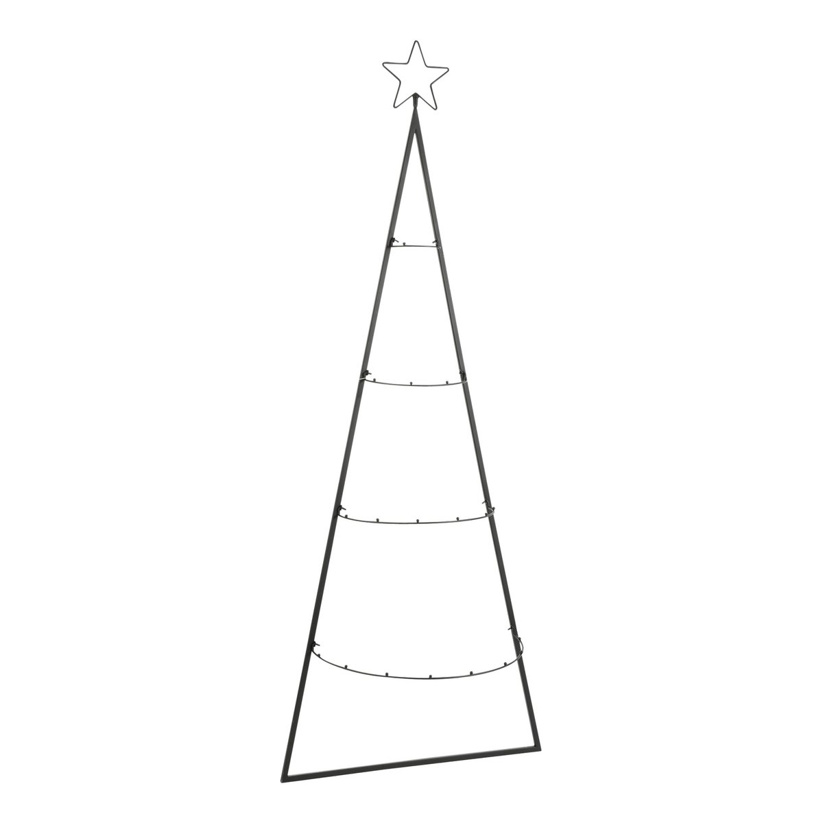 Wandrek voor Decoraties - L50 x H131 cm - Metaal - Zwart