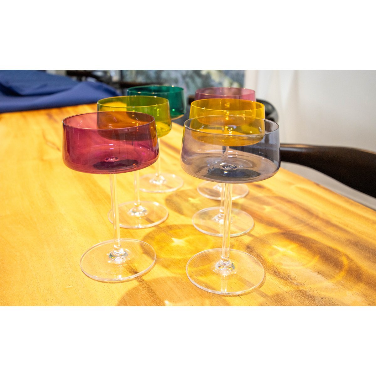 220 ml vergulde rand Champagne Cutters - veel 6