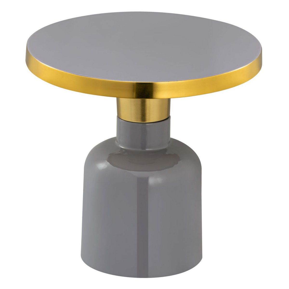 Bijzettafel rond ø 45 H 45 cm Decoratieve tafel Lampentafel Salontafel Glamtafel Metaal en email