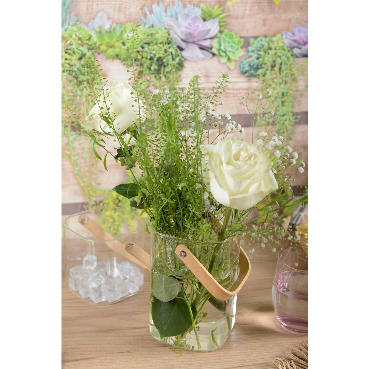 IJsemmer met houten handgreep 11,5x11x15.5 cm