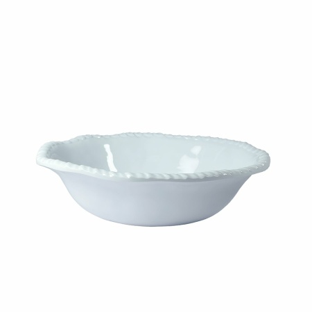 Witte melamine holle plaat bord touw 20x20x5.5 cm
