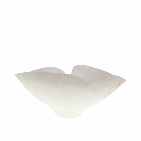 Beige Floral Mat Ceramic Saladier 41x31.5x20cm