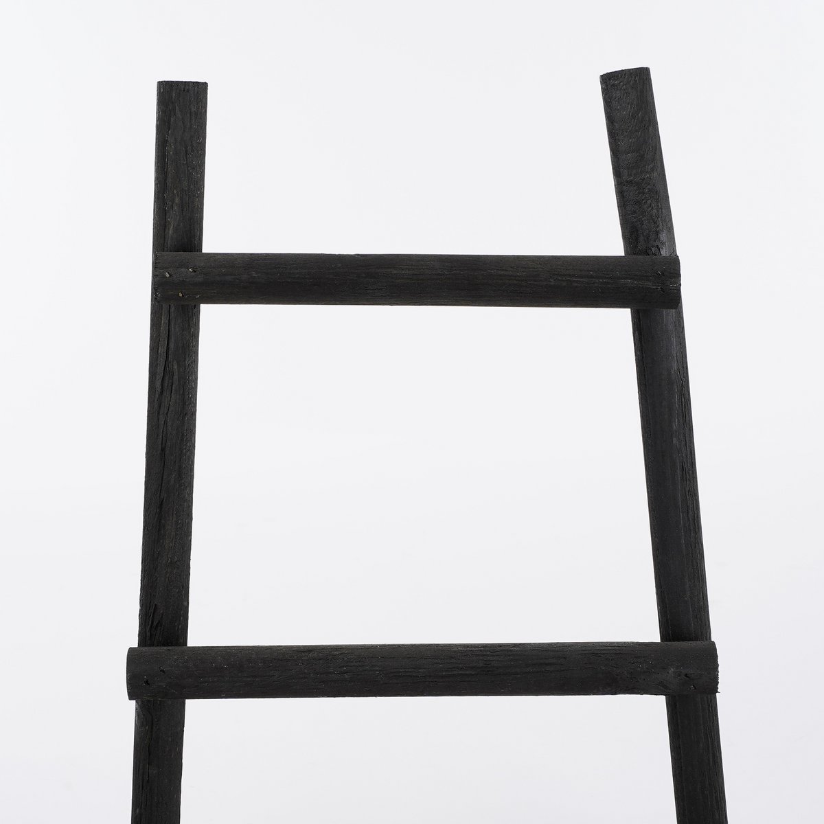Ladderrek - L29 x B49 x H119 cm - Populierenhout - Zwart