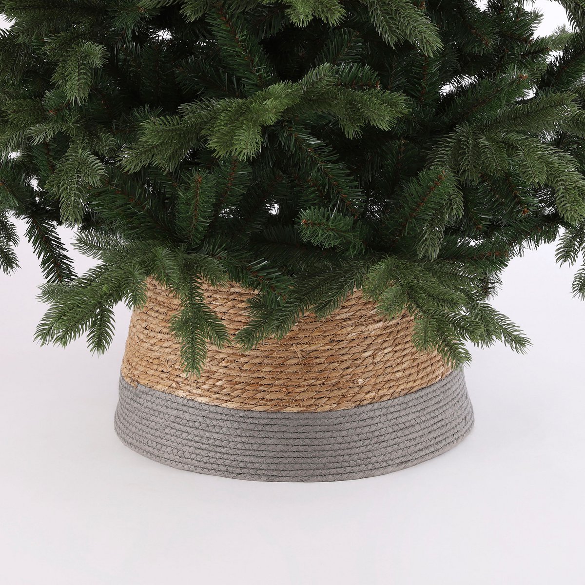 Kerstboomrok - H26 x Ø50 cm - Zeegras - Grijs