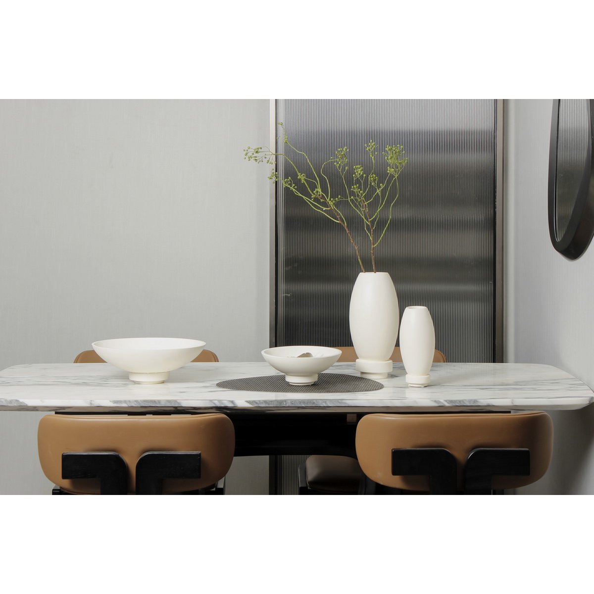 Grote schaal modern design, van microcement, zwart, RUD12WH