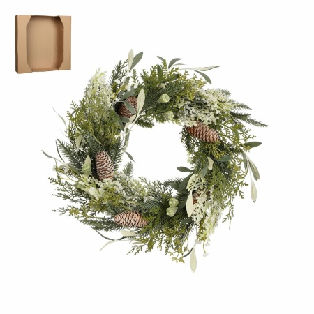 Alva Kerstkrans - Ø40 cm - Groen