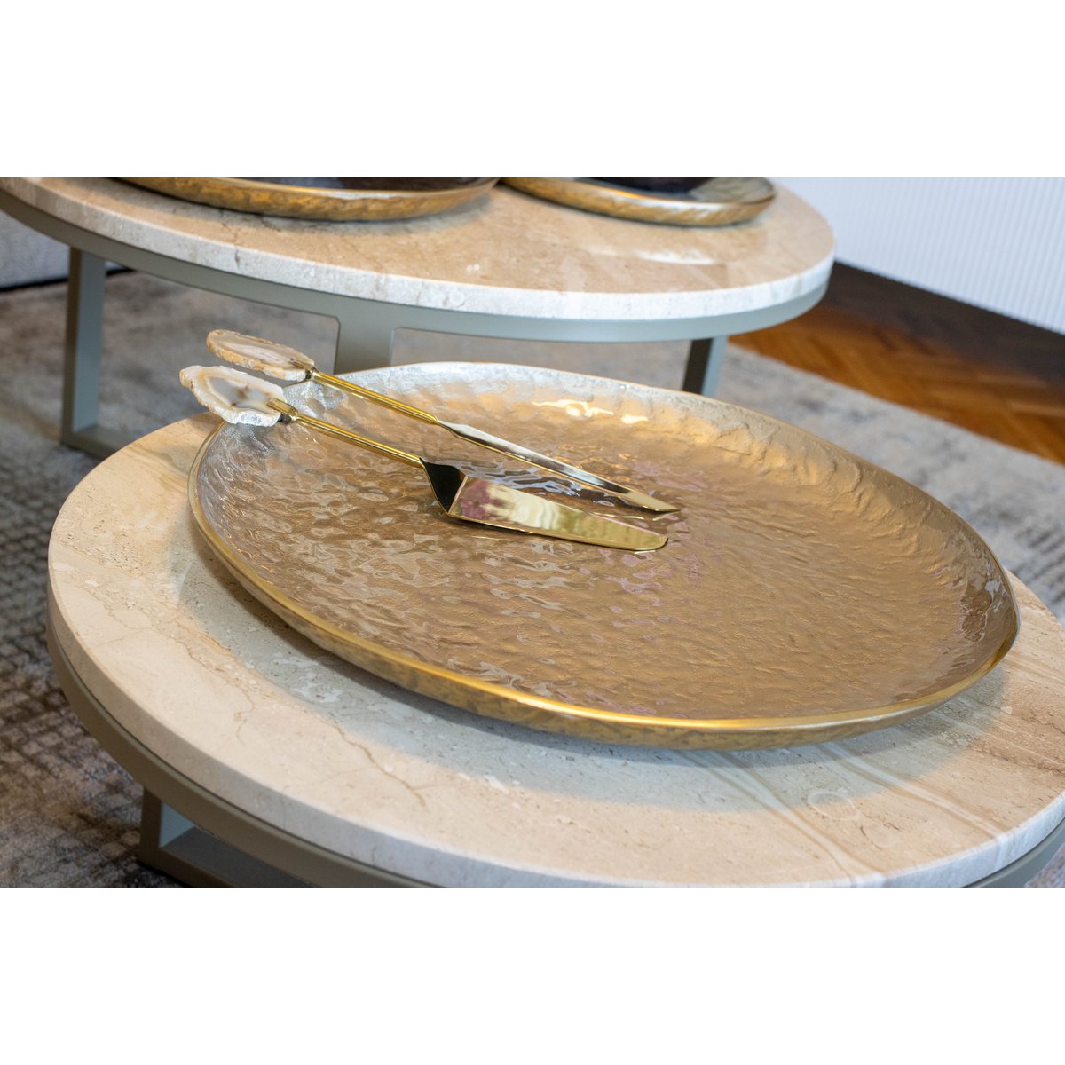 Ronde zanddecoratieve snit 48x48x4,5 cm