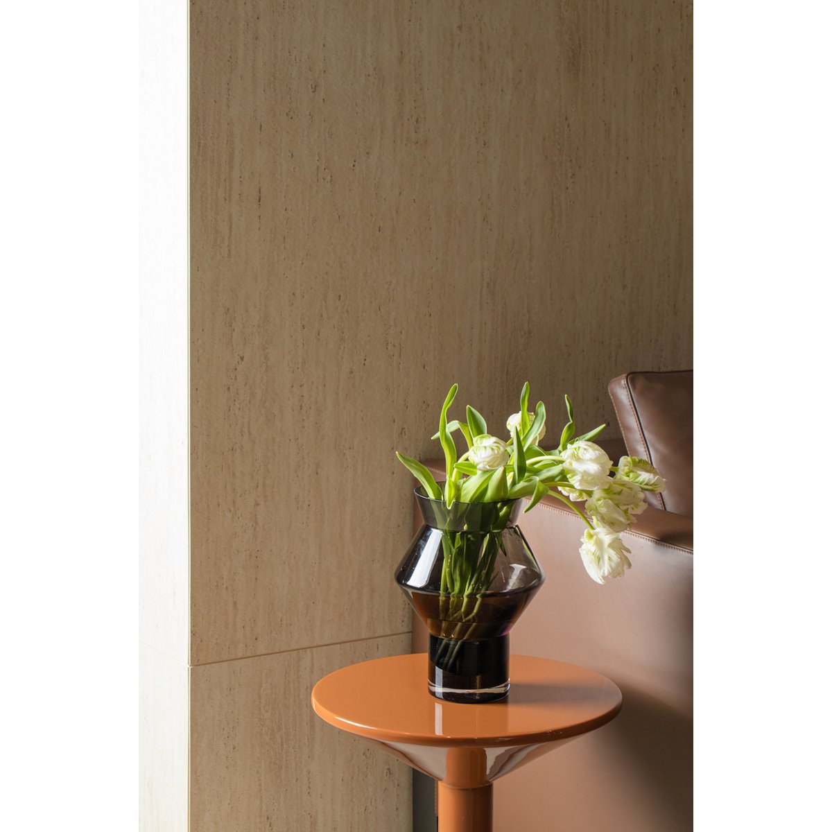 Moderne designvaas, trendy topseller, donkergrijs hoogwaardig glas, CUZ11GR