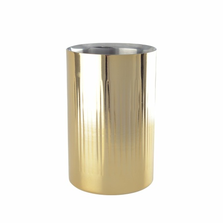Huidige -vormige gouden wijnkoeler