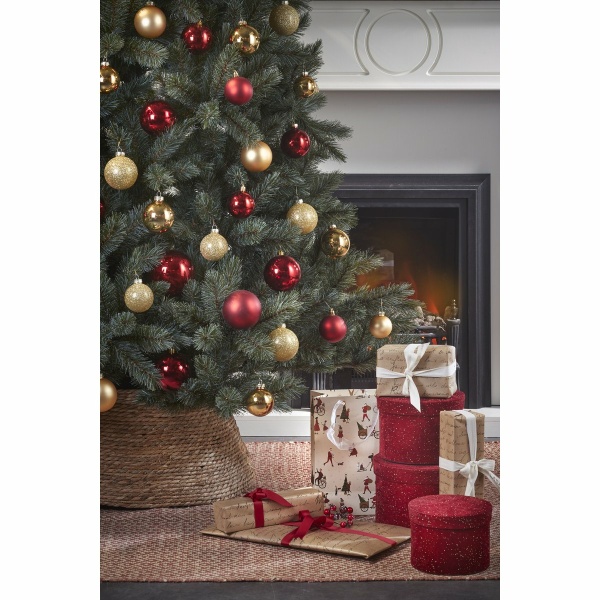 Kerstboomrok - H26 x Ø58 cm - Zeegras - Naturel Bruin