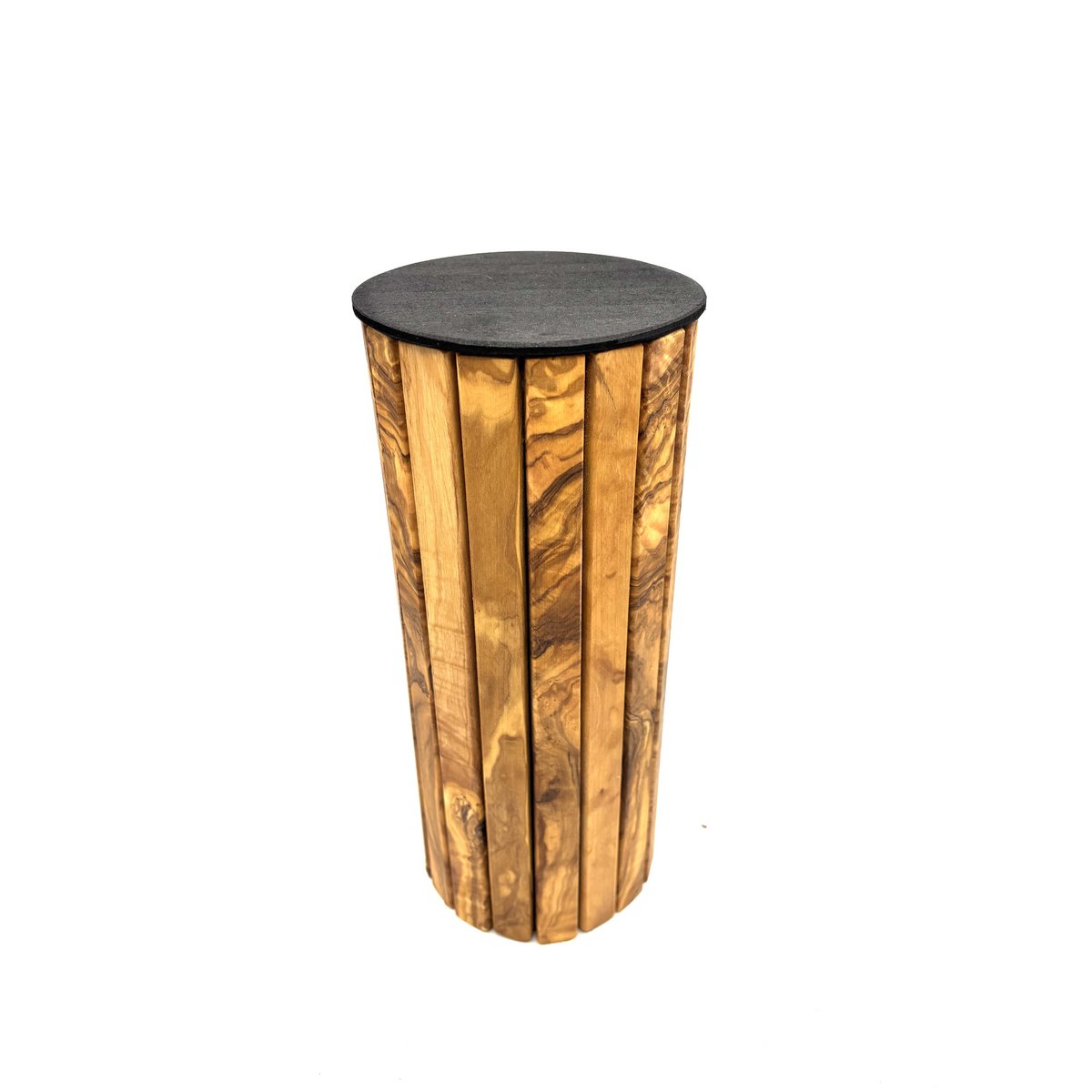 Olive Wood Animal Curne - Duurzaam ronde houten gymnasium voor huisdieren tot 40 kg, met graveeroptie
